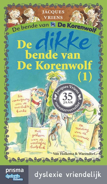 De dikke bende van De Korenwolf 1 – omslag van het luisterboek van Jacques Vriens