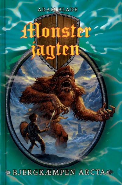 Monsterjagten (03) Bjergkæmpen Arcta – omslag til lydbogen af Adam Blade