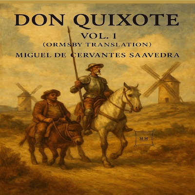Don Quixote, Vol. 1 – omslag til lydbogen af Miguel de Cervantes Saavedra