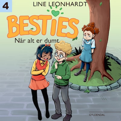 Besties. Når alt er dumt – omslag til lydbogen af Line Leonhardt
