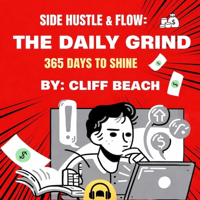 Side Hustle & Flow: The Daily Grind – omslag til lydbogen af Cliff Beach