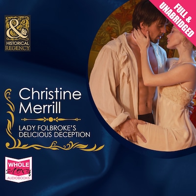Lady Folbroke's Delicious Deception – omslag til lydbogen af Christine Merrill