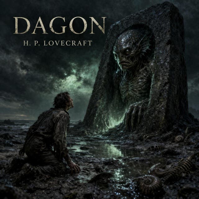 2. Dagon by H.P Lovecraft: A Classic Tale of Oceanic Horror and Ancient Terror – omslag til lydbogen af H P Lovecraft