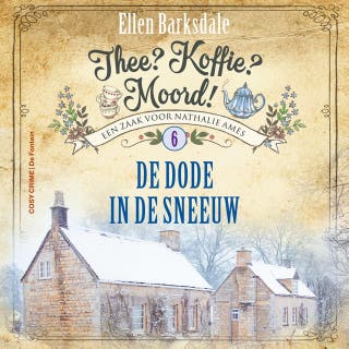 De dode in de sneeuw – omslag van het luisterboek van Ellen Barksdale
