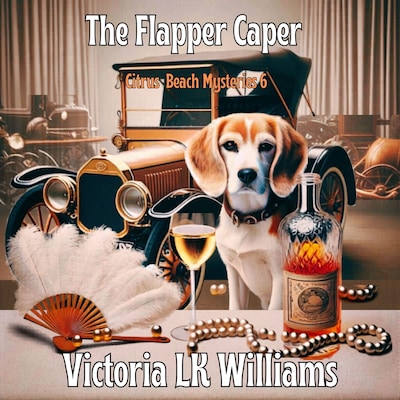 The Flapper Caper – omslag til lydbogen af Victoria LK Williams