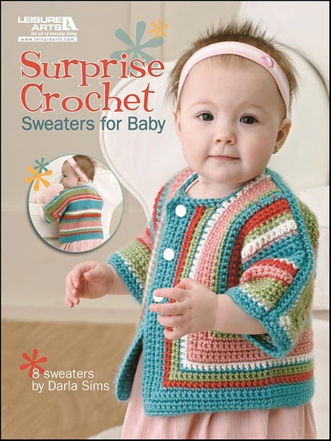 Surprise Crochet Sweaters For Baby – omslag til lydbogen af Darla Sims