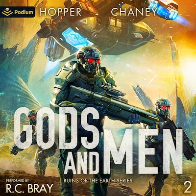 Gods and Men – omslag til lydbogen af Christopher Hopper, J.N. Chaney