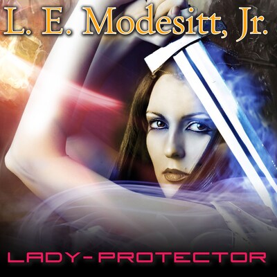 Lady-Protector – omslag til lydbogen af L. E. Modesitt, Jr.