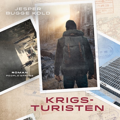 Krigsturisten – omslag til lydbogen af Jesper Bugge Kold
