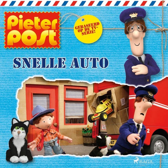 Pieter Post - Snelle auto – omslag van het luisterboek van John A. Cunliffe