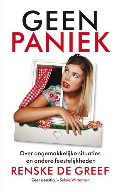 Geen paniek: over ongemakkelijke situaties en andere feestelijkheden – omslag van het luisterboek van Renske de Greef