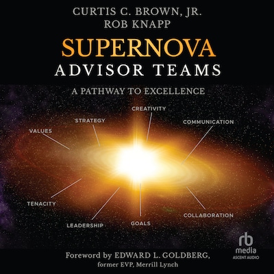 Supernova Advisor Teams – omslag til lydbogen af Rob Knapp, Curtis C. Brown, Jr.