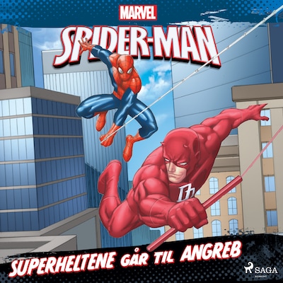 Spider-Man - Superheltene går til angreb – omslag til lydbogen af Marvel