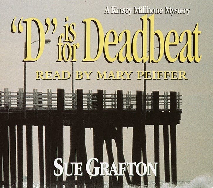 D Is for Deadbeat – omslag til lydbogen af Sue Grafton