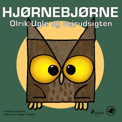 Hjørnebjørne 69 - Olrik Ugle og vejrudsigten – omslag til lydbogen af Niels Valentin