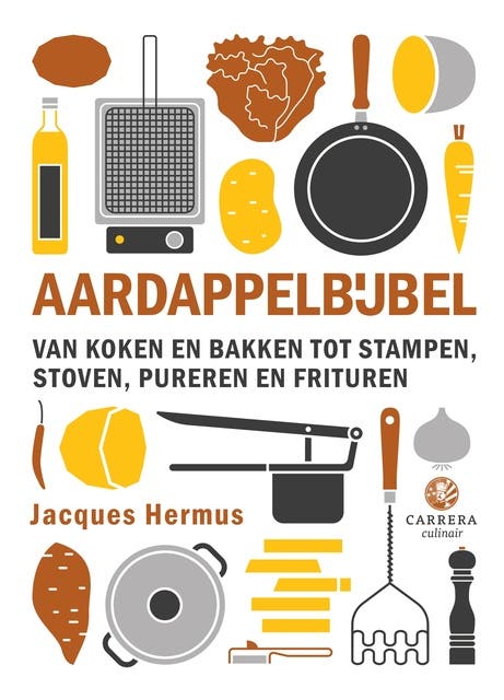 Aardappelbijbel: Van koken en bakken tot stampen, stoven, pureren en frituren – omslag van het luisterboek van Jacques Hermus