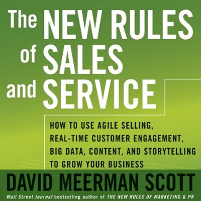 The New Rules of Sales and Service – omslag til lydbogen af David Meerman Scott