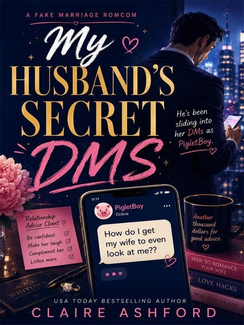 My Husband's Secret DMs – omslag til lydbogen af Claire Ashford