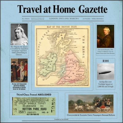 Travel at Home Gazette – okładka audiobooka, autor Rodwell Sue