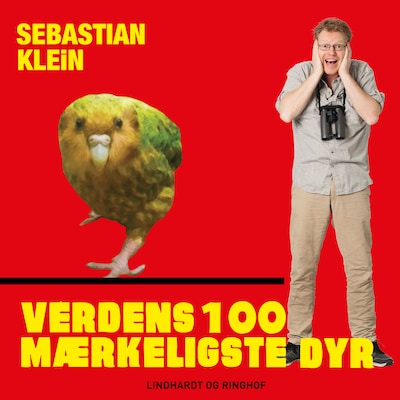 Verdens 100 mærkeligste dyr, Uglepapegøje – omslag til lydbogen af Sebastian Klein