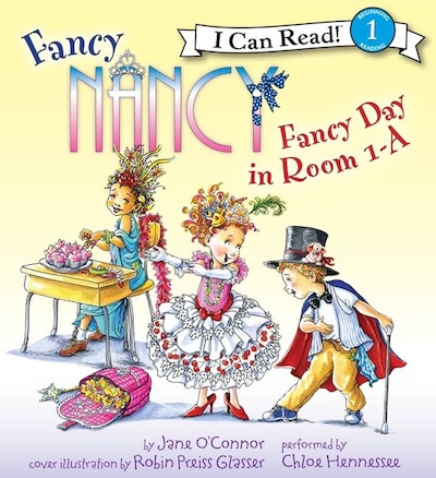 Fancy Nancy: Fancy Day in Room 1-A – omslag til lydbogen af Jane O'Connor
