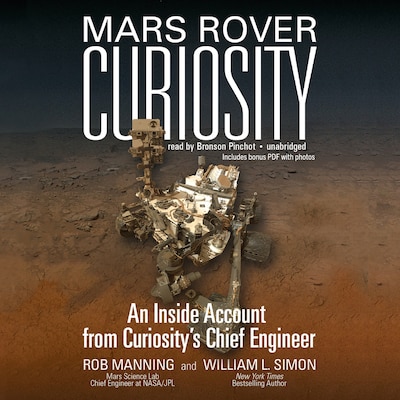 Mars Rover Curiosity – omslag til lydbogen af Rob Manning, William L. Simon