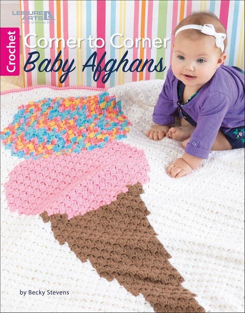 Corner to Corner Baby Afghans – omslag til lydbogen af Becky Stevens