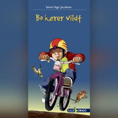 Bo kører vildt – omslag til lydbogen af Søren Vagn Jacobsen