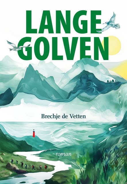 Lange Golven – omslag van het luisterboek van Brechje De Vetten