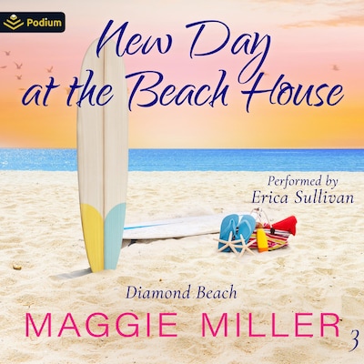 New Day at the Beach House – omslag til lydbogen af Maggie Miller