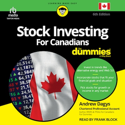 Stock Investing For Canadians For Dummies, 6th Edition – omslag til lydbogen af Andrew Dagys