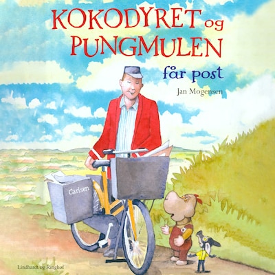 Kokodyret og Pungmulen får post – omslag til lydbogen af Jan Mogensen