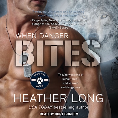 When Danger Bites – omslag til lydbogen af Heather Long