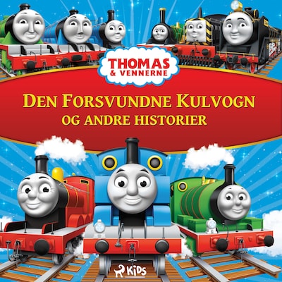 Thomas og vennerne - Den forsvundne kulvogn og andre historier – omslag til lydbogen af Mattel