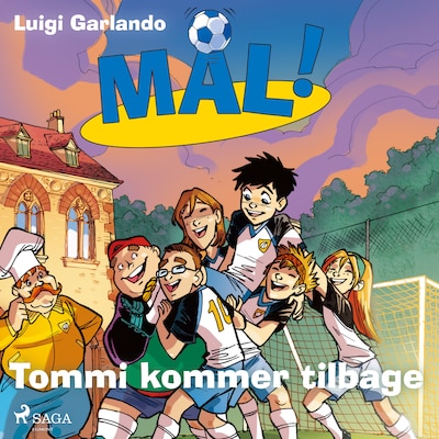 Mål! 9 - Tommi kommer tilbage – omslag til lydbogen af Luigi Garlando
