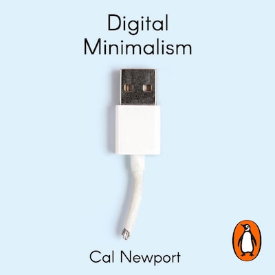 Digital Minimalism – omslag til lydbogen af Cal Newport