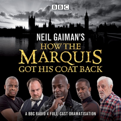 Neil Gaiman's How the Marquis Got His Coat Back – omslag til lydbogen af Neil Gaiman