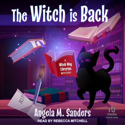 The Witch is Back – omslag til lydbogen af Angela M. Sanders
