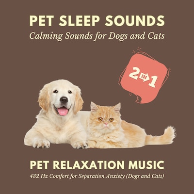 Pet Sleep Sounds – Calming Sounds for Dogs and Cats – omslag til lydbogen af Pet Relaxation Therapy