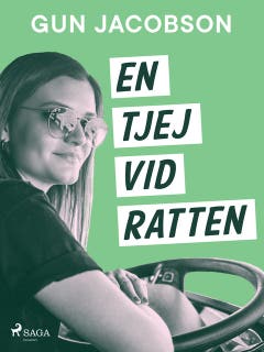 En tjej vid ratten – omslag till ljudboken av Gun Jacobson