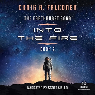 Into the Fire – omslag til lydbogen af Craig A. Falconer