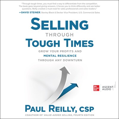 Selling through Tough Times – omslag til lydbogen af Paul Reilly