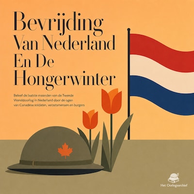Bevrijding Van Nederland En De Hongerwinter – omslag van het luisterboek van Het Oorlogsarchief
