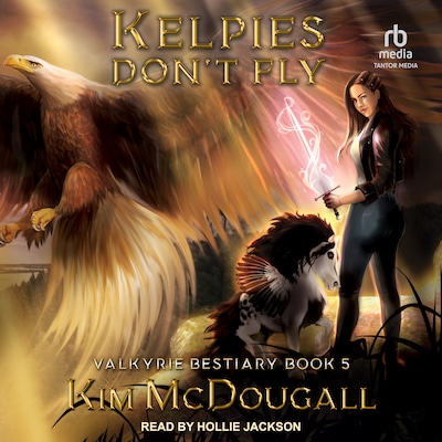 Kelpies Don’t Fly – omslag til lydbogen af Kim McDougall