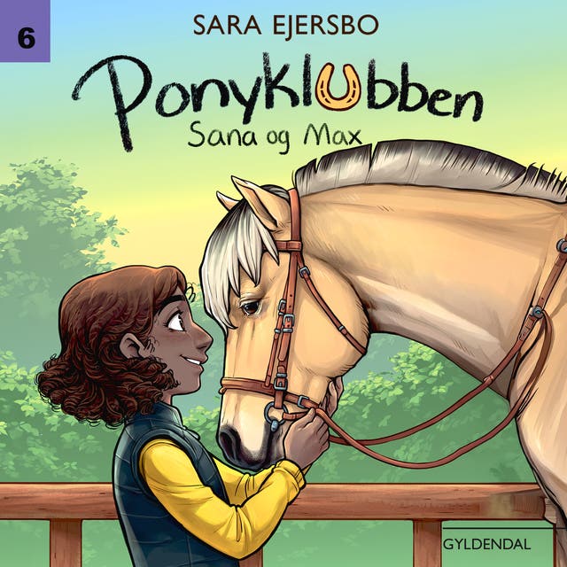 Ponyklubben. Sana og Max – omslag til lydbogen af Sara Ejersbo