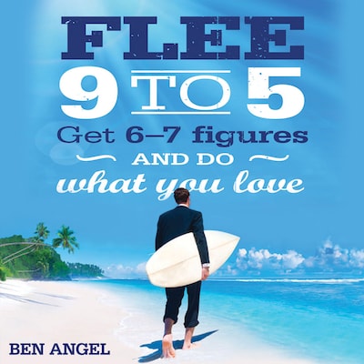 Flee 9-5 – omslag til lydbogen af Ben Angel