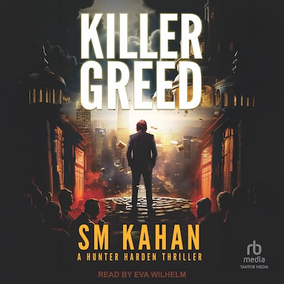 Killer Greed – omslag til lydbogen af SM Kahan