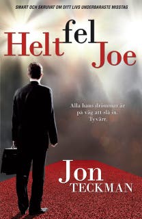 Helt fel Joe – omslag till ljudboken av Jon Teckman