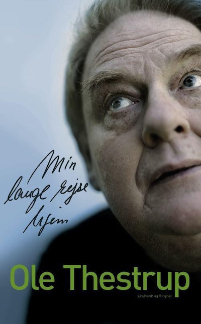 Min lange rejse hjem – omslag til lydbogen af Ole Thestrup