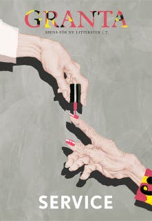 Granta #7 : Service – omslag till ljudboken av Brad Watson,Dimitris Alevras,Eivind Hofstad Evjemo,Elin Cullhed,Ida Therén,Joanna Walsh,Julia Stenroth,Lars Berge,Mathias Enard,Rachel Shichor,Samanta Schweblin,Siddhartha Mukherjee,Susanna Alakoski,Yukiko Motoya,Åke Smedberg